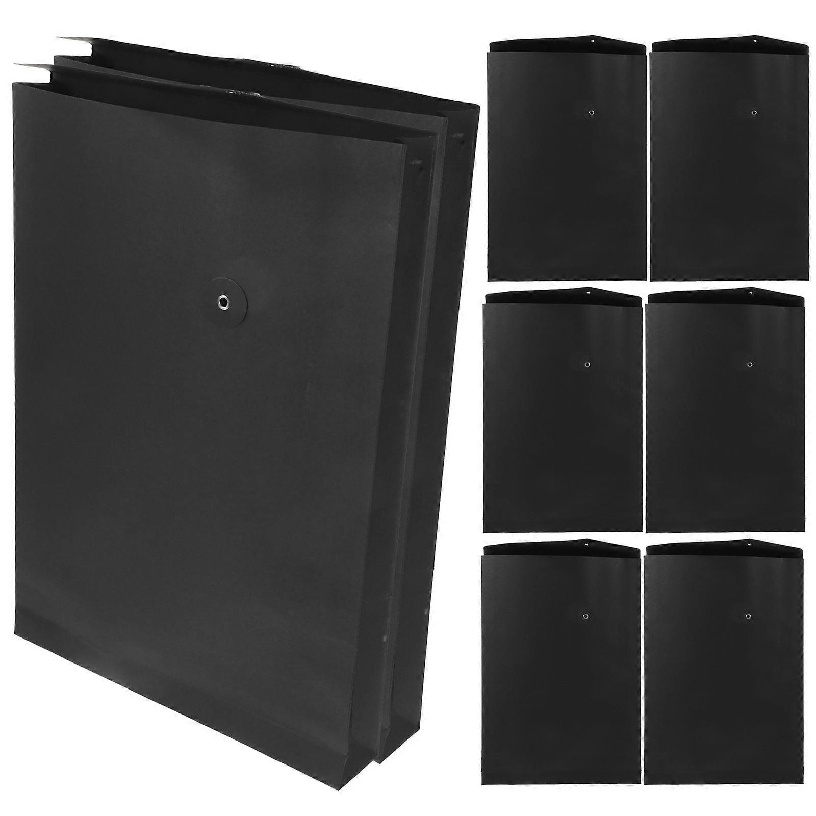 String Tie Envelopes Kraft Paper for Storage 40Pcs Black Document Folder