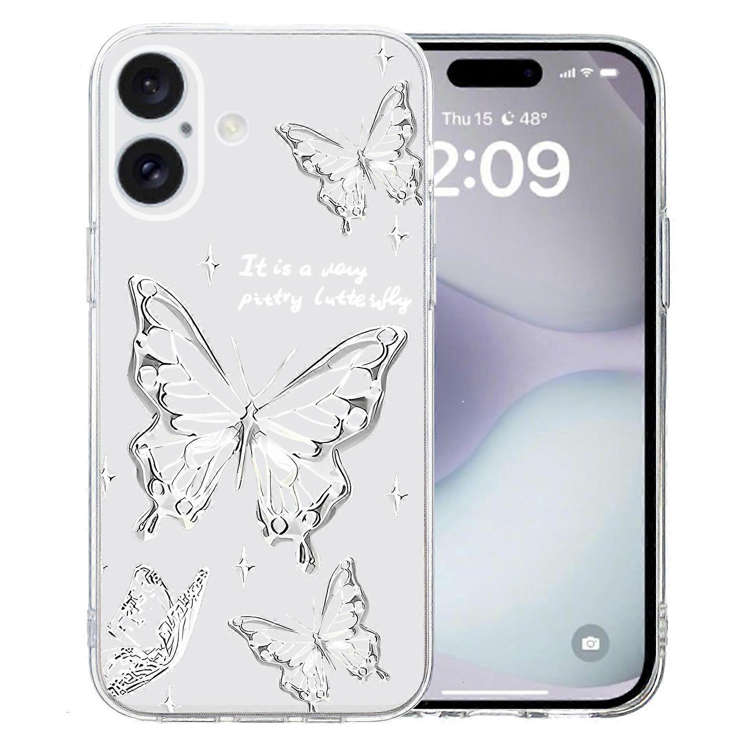 For iPhone 16 Plus Case Pattern Print TPU Protective Phone Cover