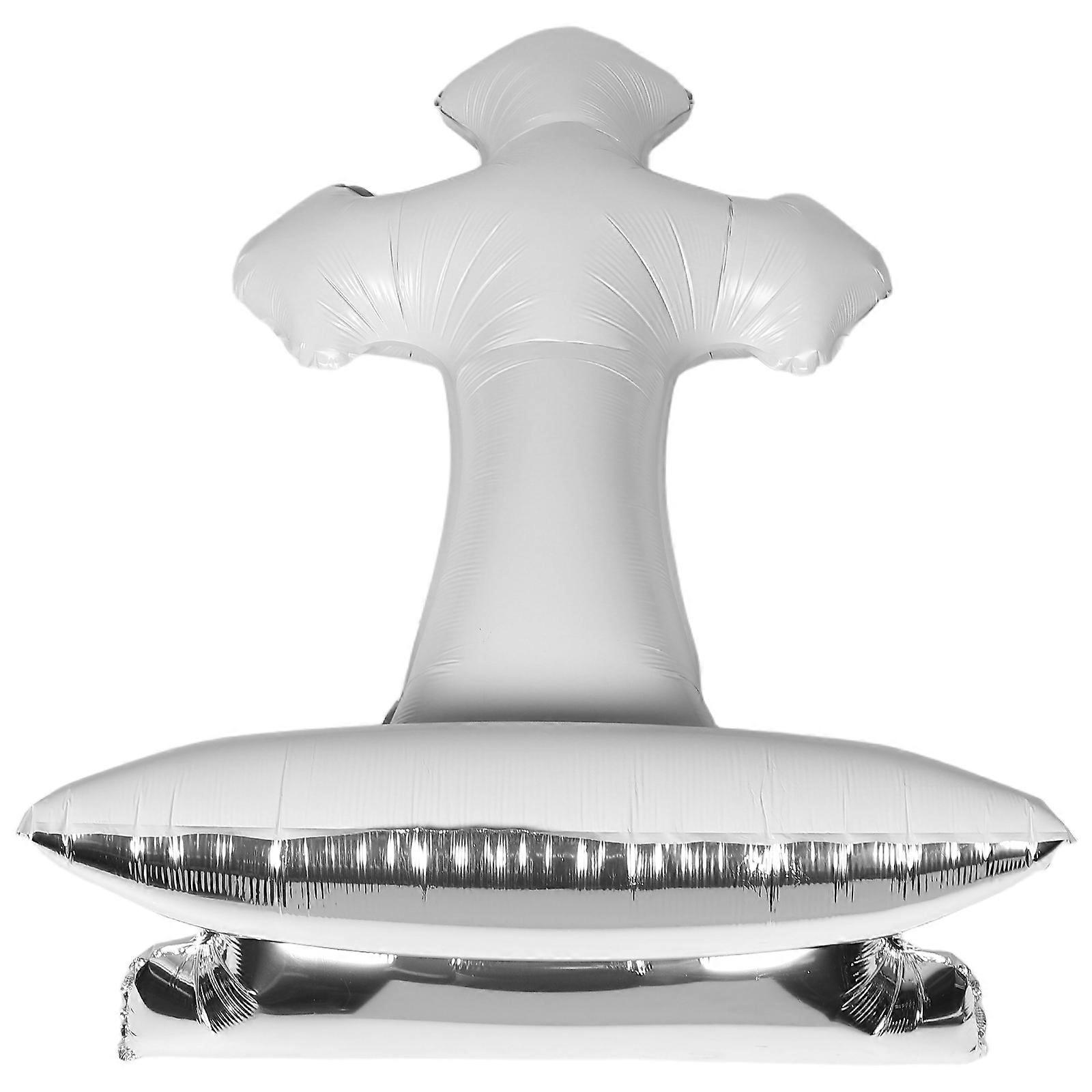 Cross Shape Foil Balloon for Easter Party Decoration Durable Balloon