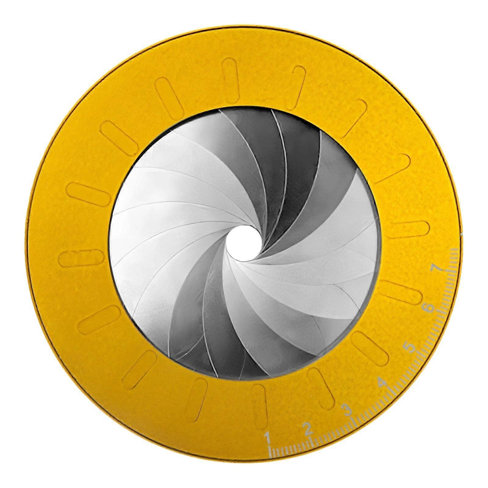 Adjustable Stainless Steel Circle Drawing Tool with Rotatable Compass and Ruler Template for Designers
