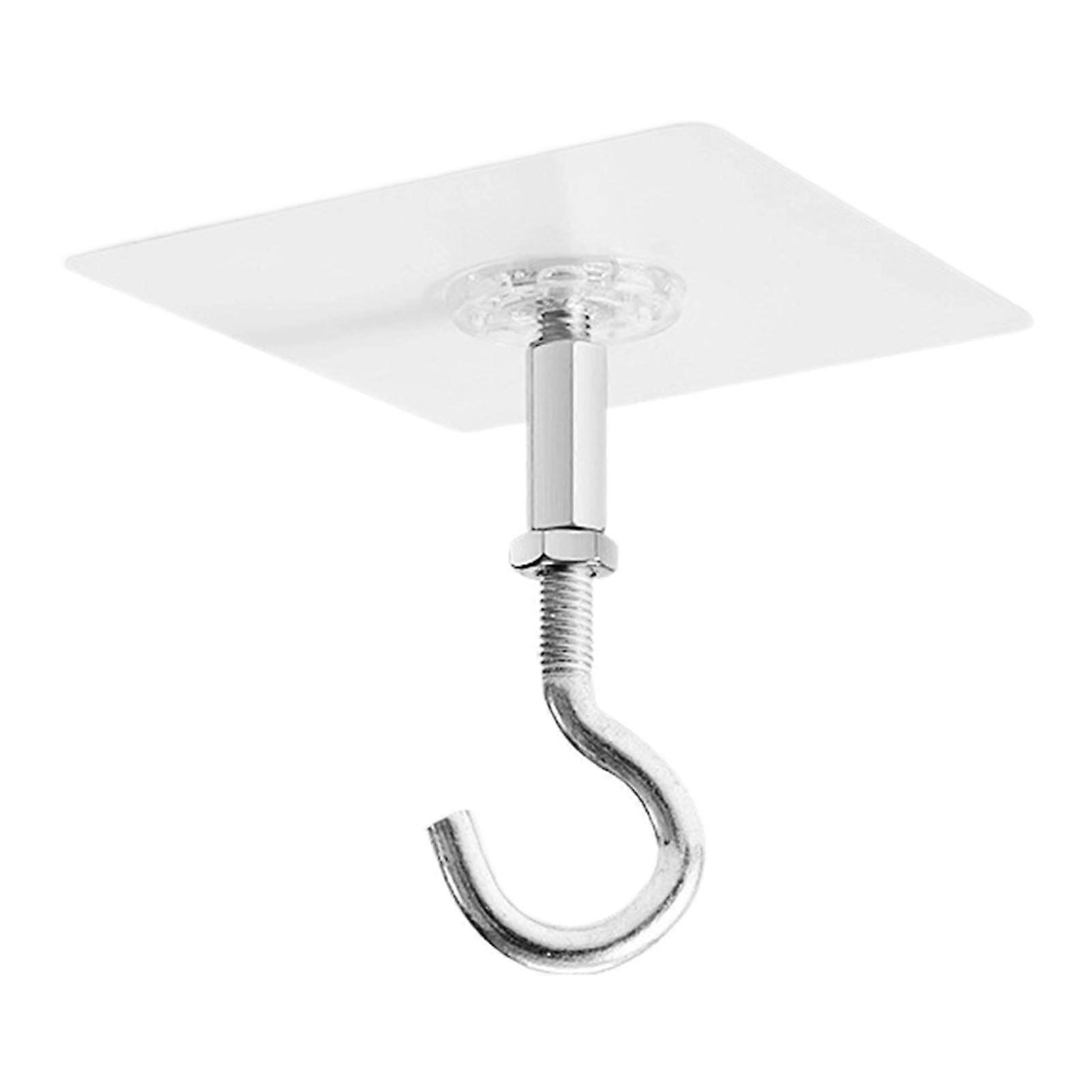 Ceiling Hooks Transparent Adhesive NoDrill Waterproof Removable WallSafe for Plants Kitchen Bathroom