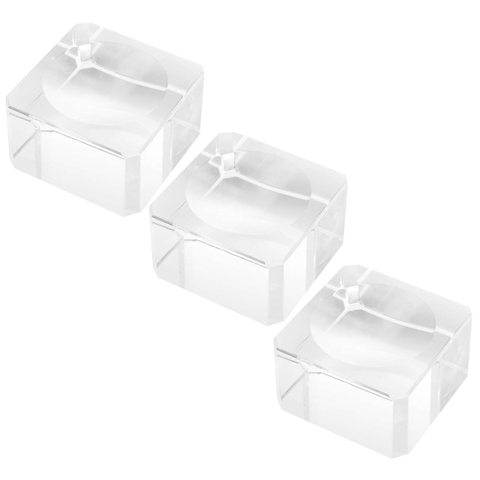 Crystal Ball Base Clear Round Display Stand for 18Pcs Ball Storage