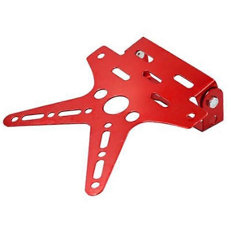 Motorcycle License Plate Holder Frame Universal Rear Mount White Waterproof Easy Install