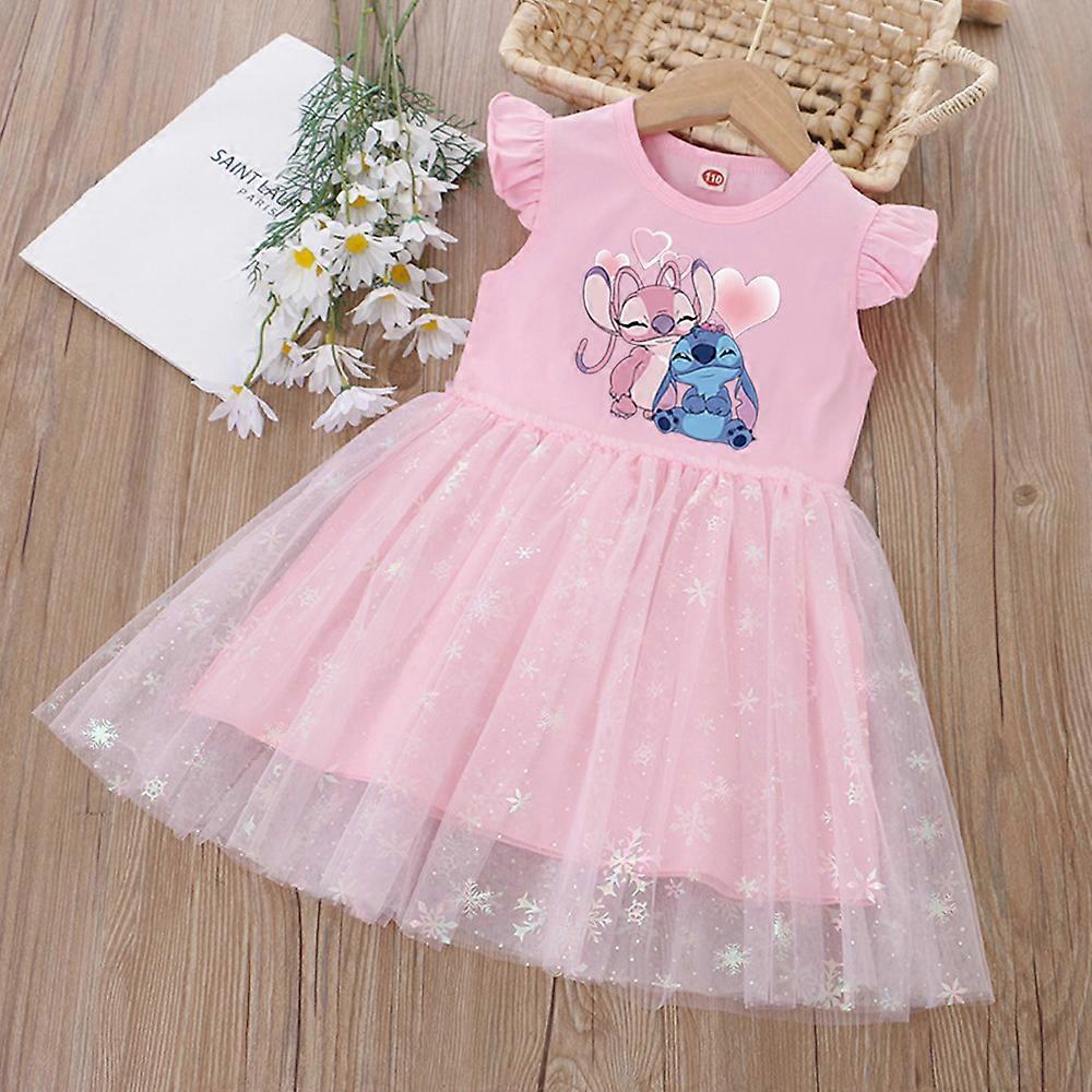 Kid Clothes Summer Flying Sleeves Lilo Stitch Sequin Dress Girls Disney  Birthday Tutu Princess Dress Baby Girls Princess Dress | Fruugo SA