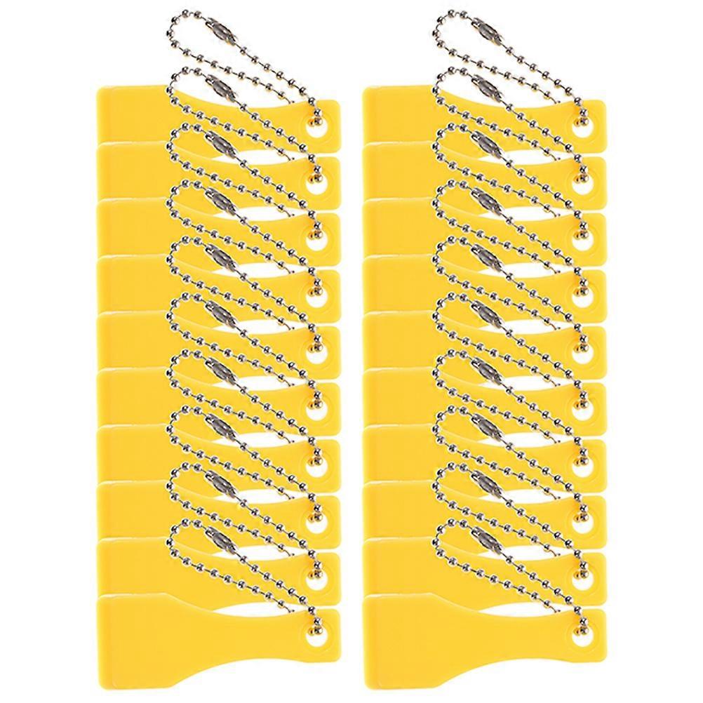 Plastic Scratcher Tool for Ticket Scraping 20Pcs Yellow
