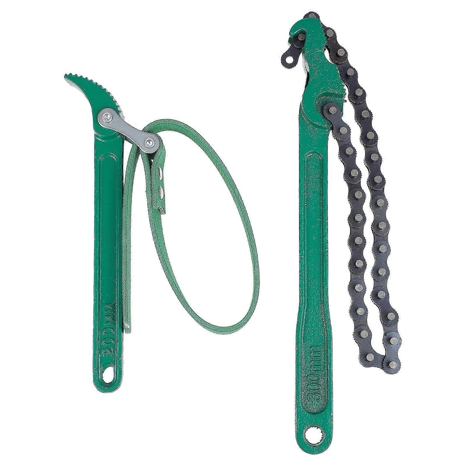 Spanner Chain Belt Type Remover Tool 2Pcs for Repair