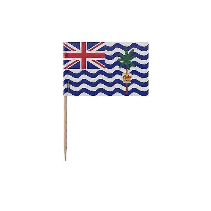 Multicolor Toothpicks - British Indian Ocean Territory - 10 cm - 100 pieces - Bamboo