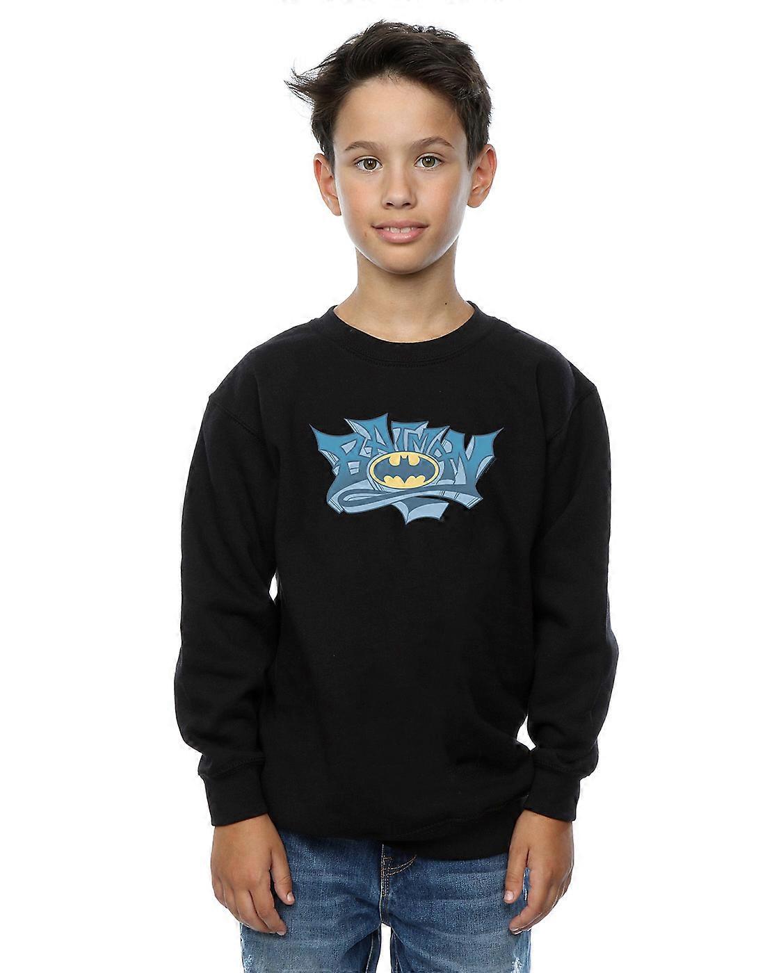DC Comics Boys Batman Graffiti Logo Moletom