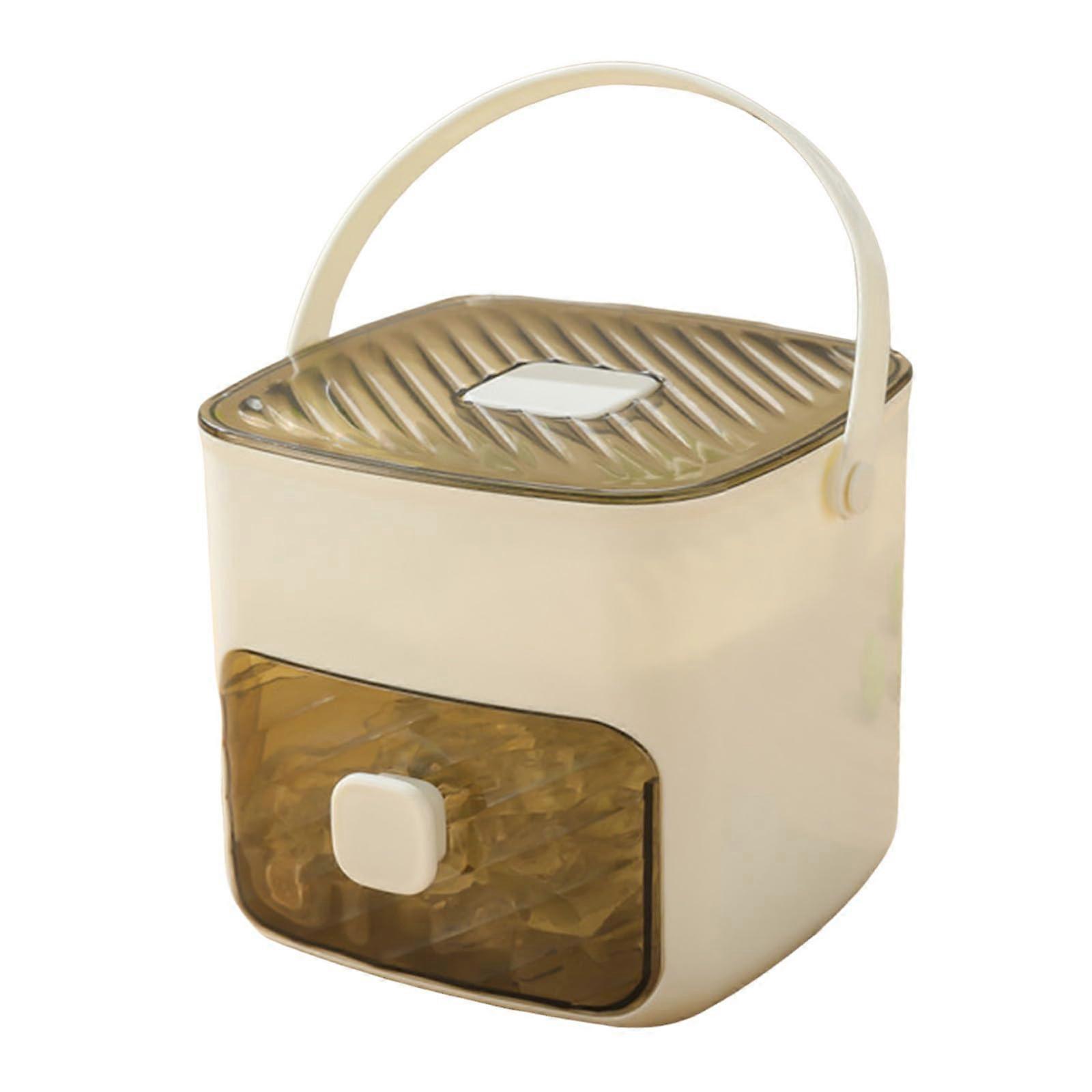 Portable Ice Maker with Storage Drawer, Fast Double 24Grid Ice Cube Layers for Home and Camping