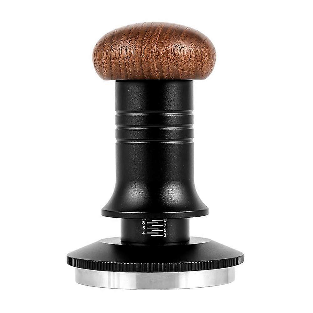 58mm Adjustable Coffee Tamper with Spring Loaded Design for Consistent Espresso Extraction