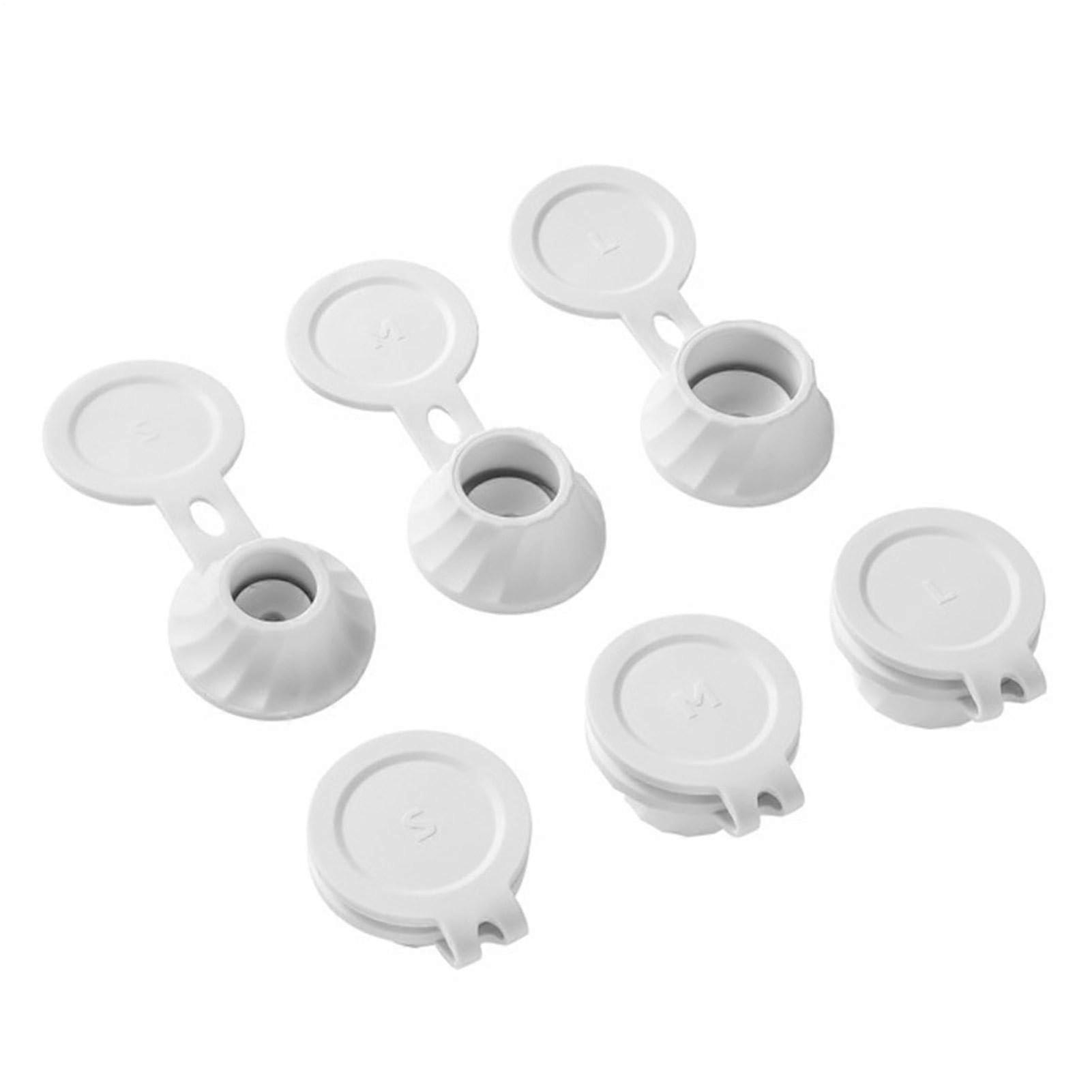 6Pcs Inverted Bottle Caps Set, Three Sizes Lotion Bottle Adapters, LeakProof ZeroWaste Design