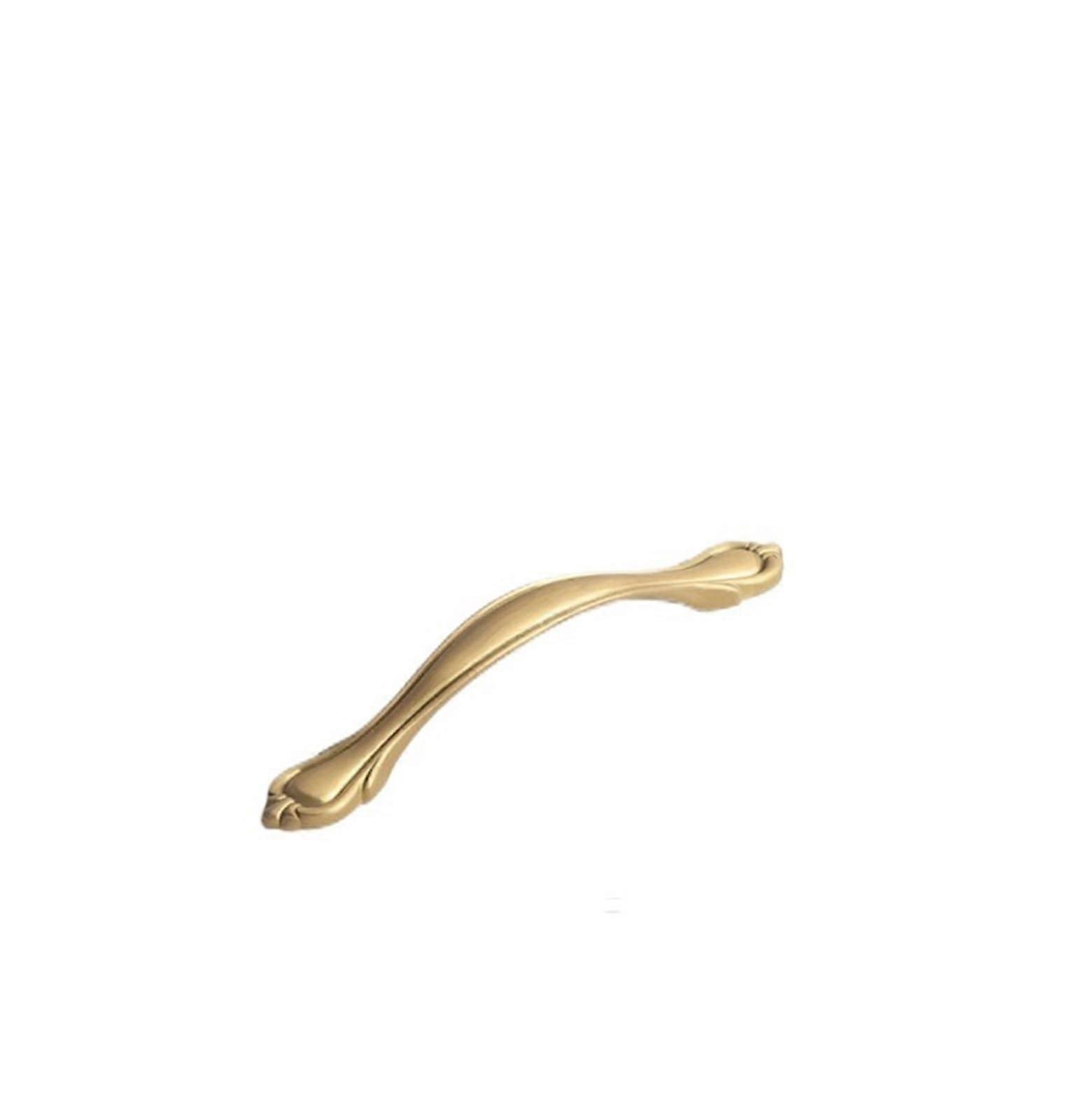 Solid Brass Cabinet Handle Single Hole Modern Copper Finish for Drawer Door Wardrobe 128