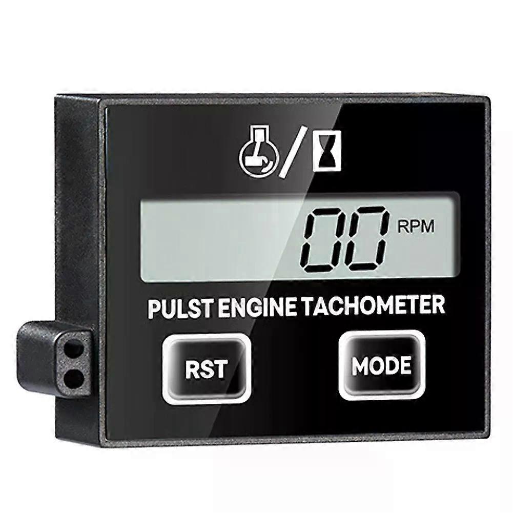 Induction Chainsaw Lawn Mower High Tachometer Digital LCD Display Inductive Pulse Tachometer Gasoline Engine Debugging Timer