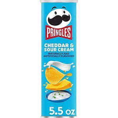 Pringles: Cheddar &; rømme, potetgull, chips