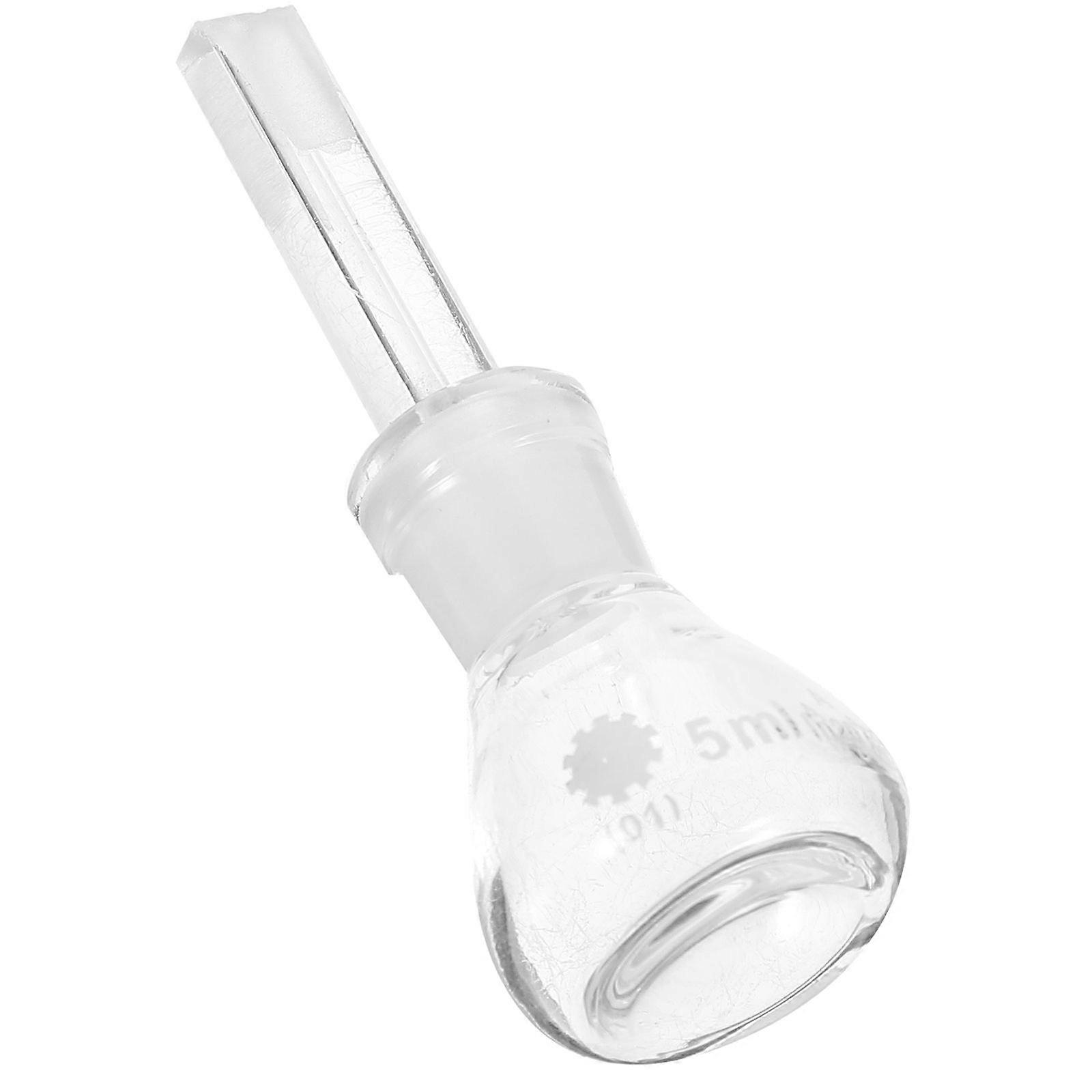 Gravity Bottle Glass Pycnometer with Perforated Stopper Empty Lab Bottle(5ml)