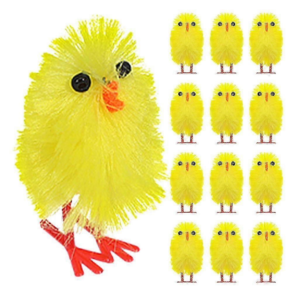 Cute Mini Easter Chicks Decorations for Home Decor Yellow 30Pcs Set