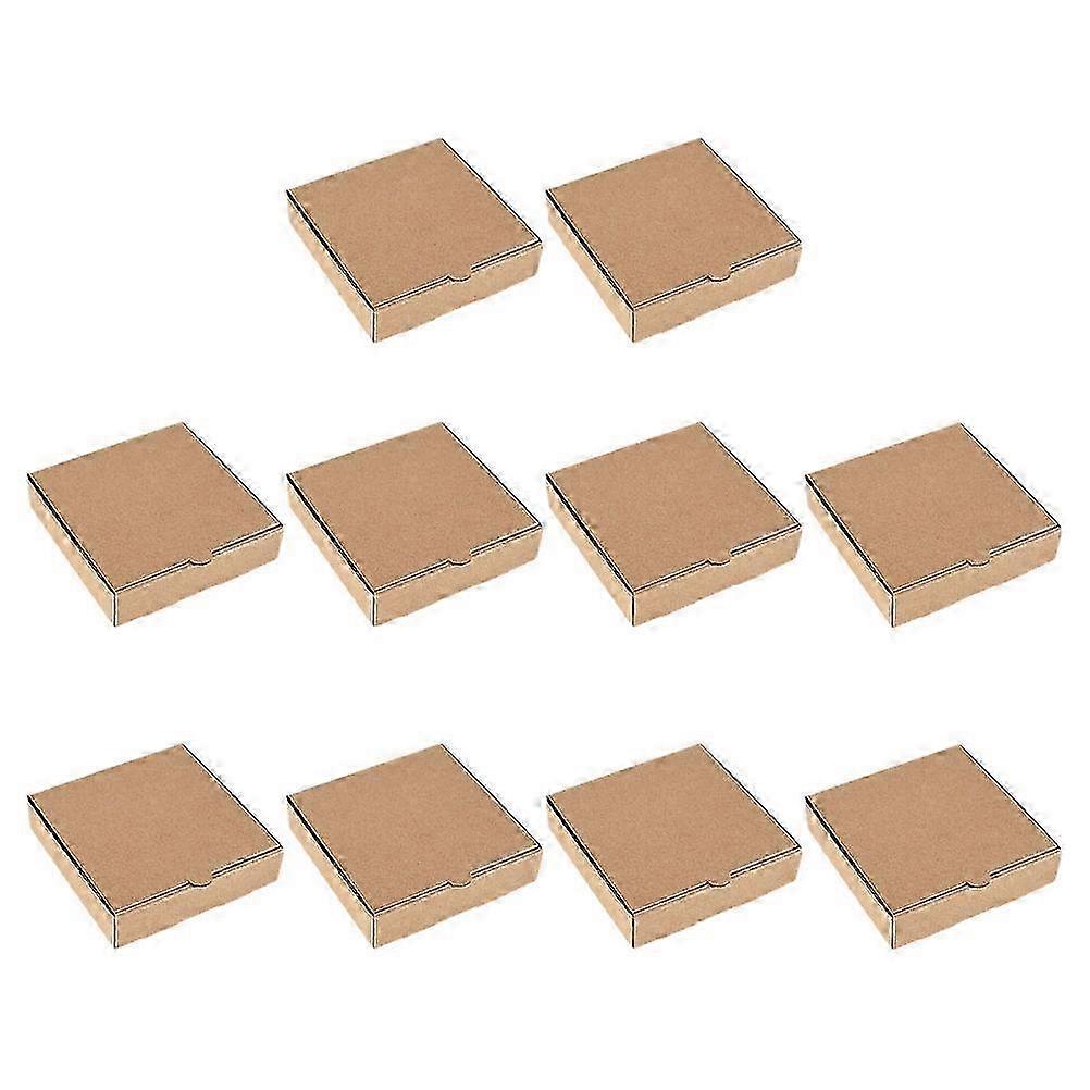 10pcs Mini Pizza Boxes for Baking Restaurant Use Keep Pizza Dough Proofing Container Storage Box Serving Box