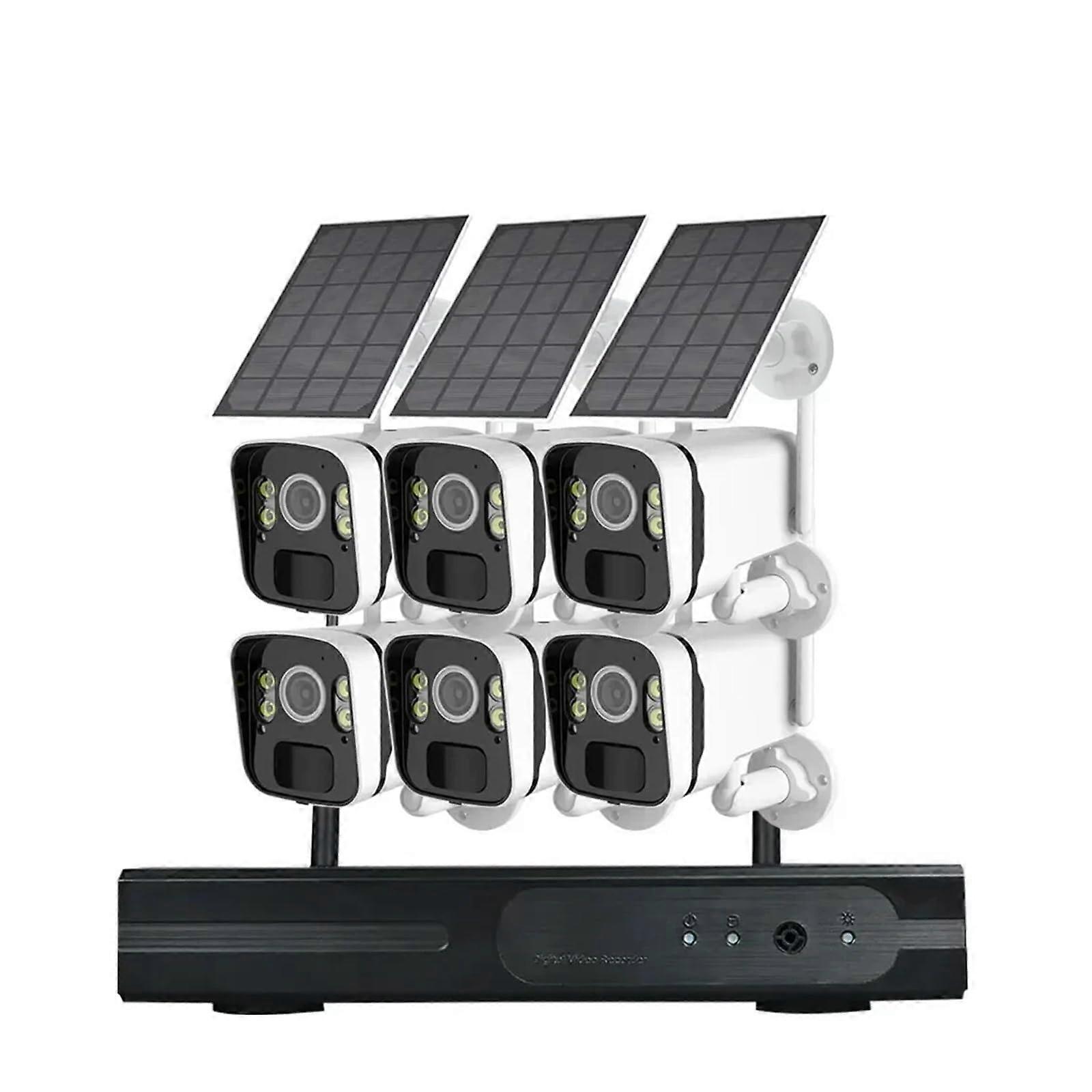 Wireless Solar Security Camera System 10CH NVR 5MP Ultra Clear Video with PIR Motion Detection