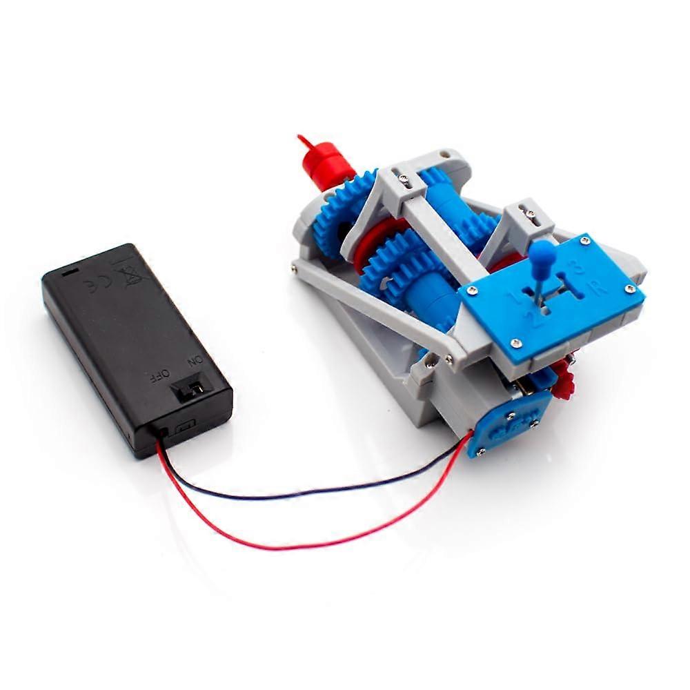 Four Speed Gearbox Model with Manual Gear Shifting, Transparent Design STEM Educational Physics Kit