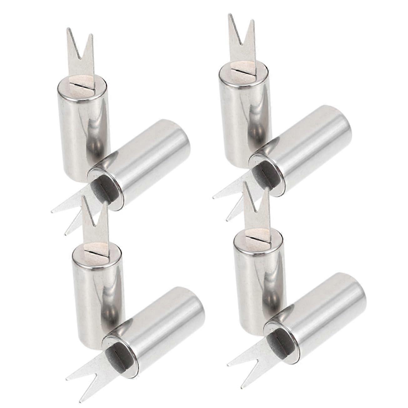Stainless Steel Corn Holders with Secure Grip Prongs, Interlocking Design for BBQ Grilling Camping