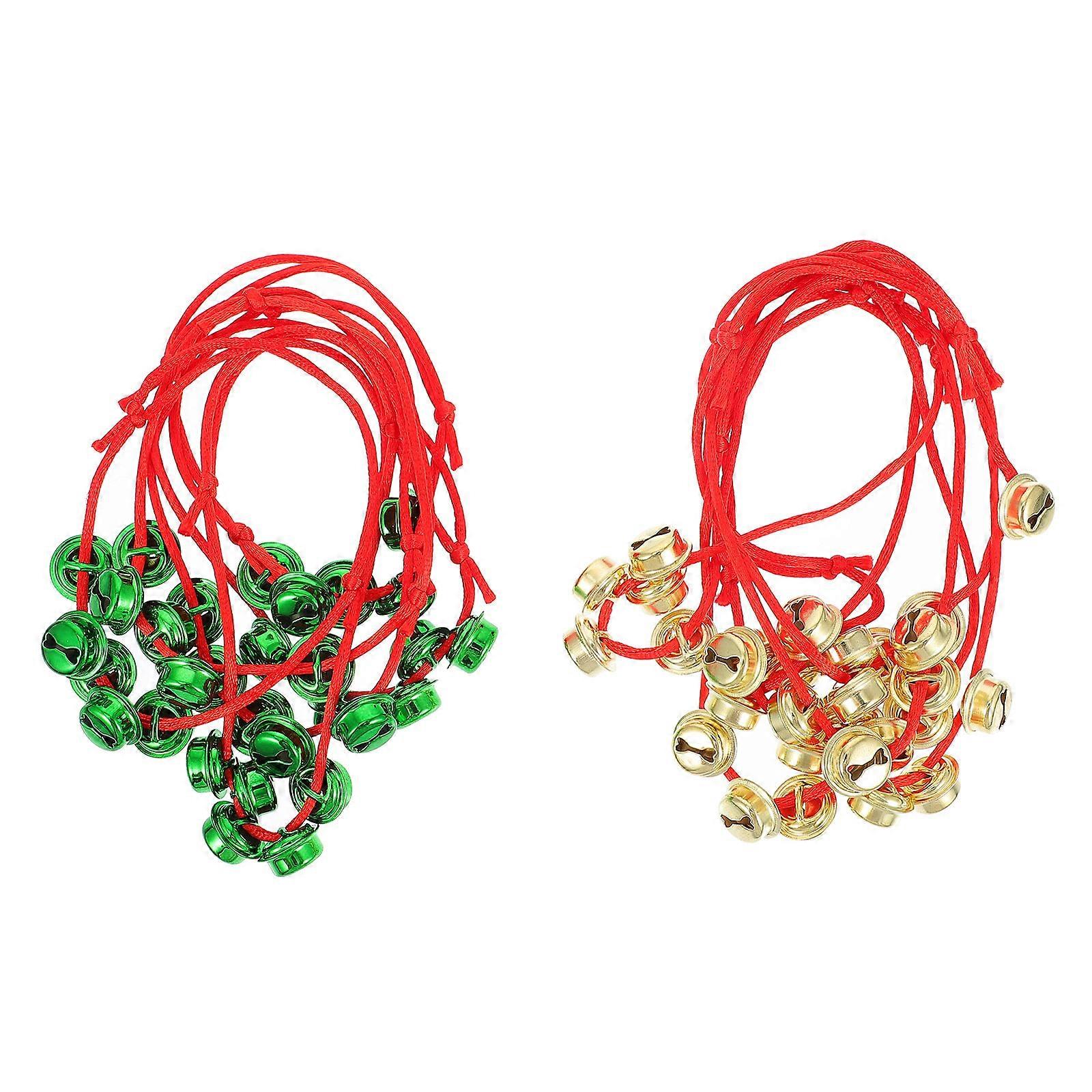 Bell Bracelets for Decor 12Pcs Creative Kid Bell Wrist Bracelets Pack