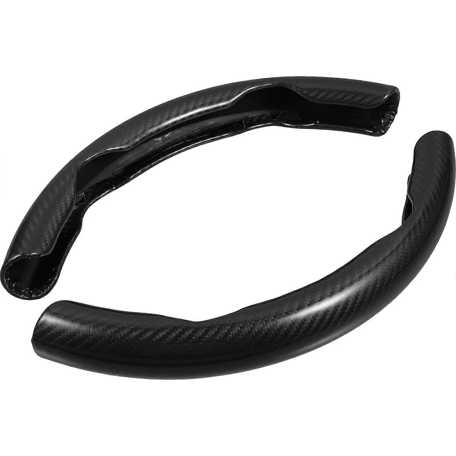 4Pairs Steering Wheel Cover Protector Black for Anti-Skid Function