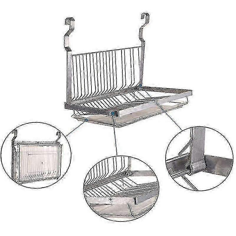 Dish Rack Dish Rack With Drip Tray Compatible With Hanging Dish Drainer