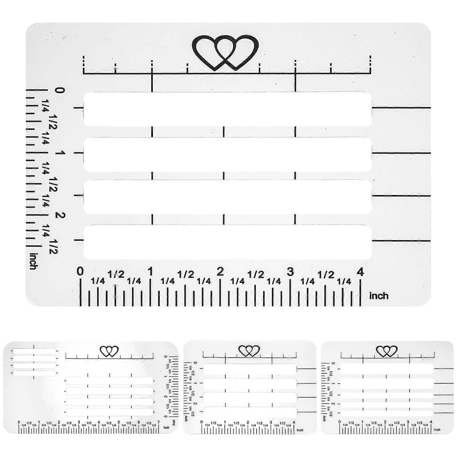 4pcs  Envelope Stencil Addressing Guide Template Addressing Template Template for Letter