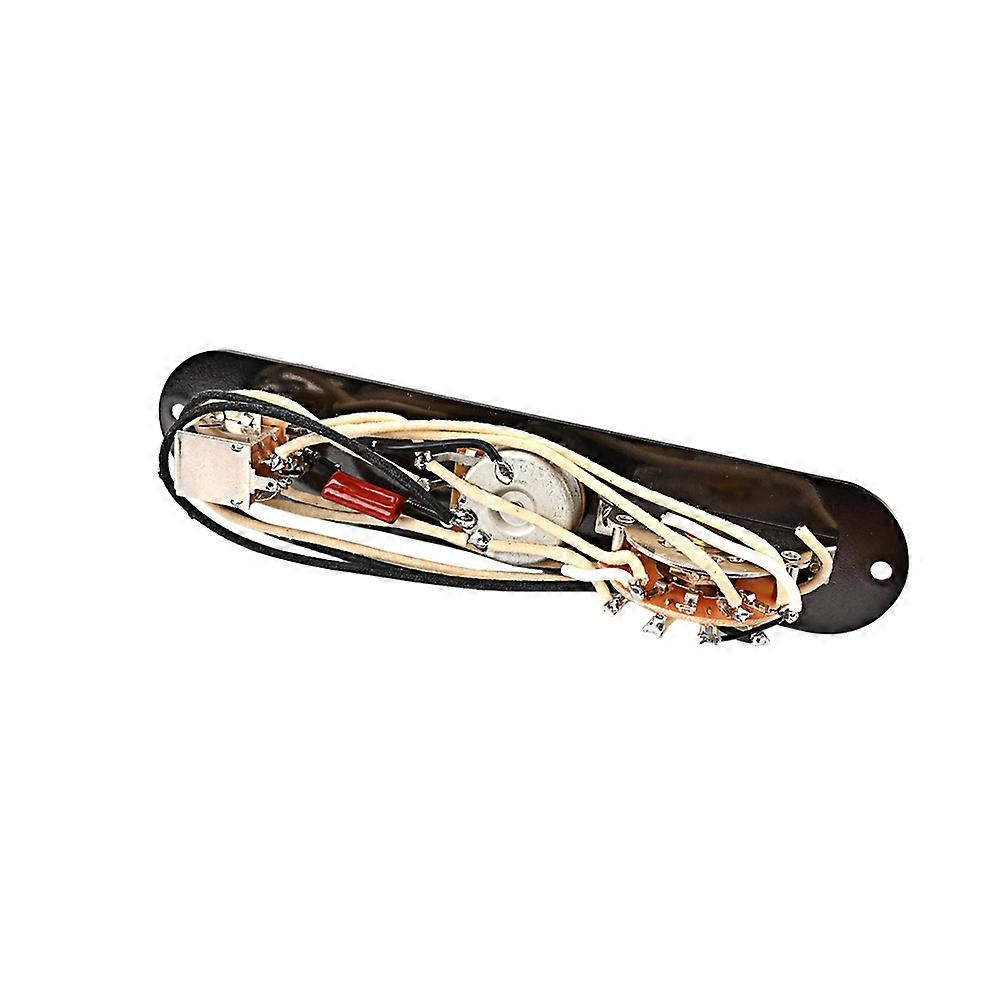 Prewired Metal Guitar Control Plate Harness with Wired Knobs 1Set