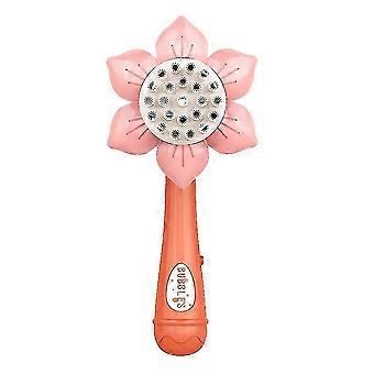 Zonnebloem vorm bubble machine speelgoed draagbare bubble wand speelgoed elektrische bellenblazer speelgoed