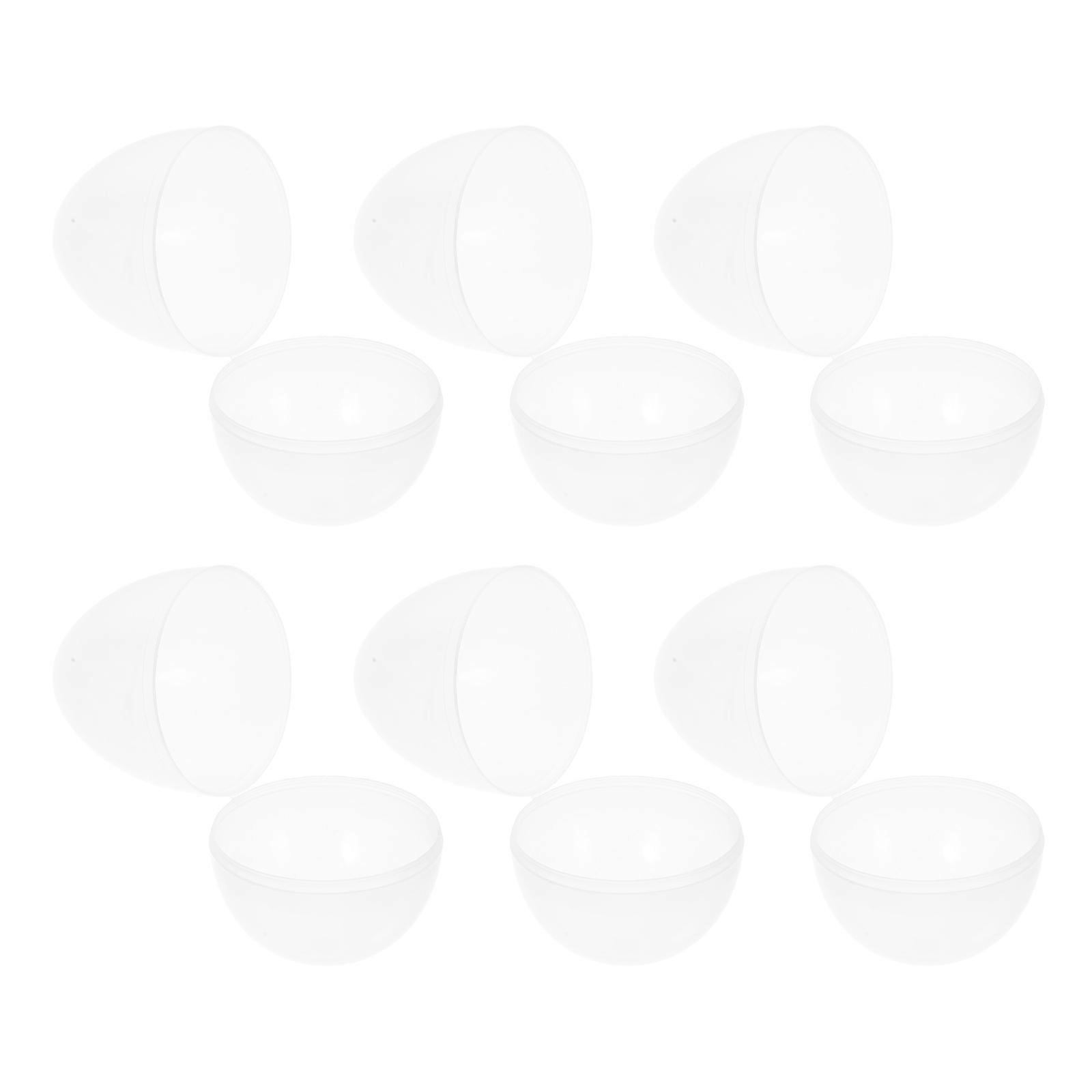 30Pcs Fillable Easter Eggs Transparent Plastic for Decoration Events