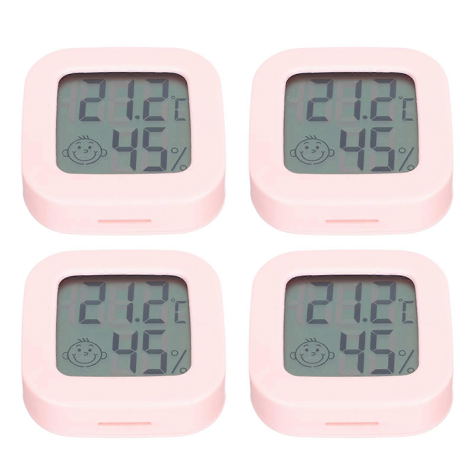 Home Hygrometer Electronic for Temperature Measuring 4Pcs Set