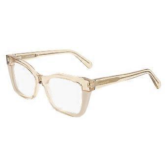 Eyewear Frames FERRAGAMO SF3052 260 TRANSPARENT BEIGE/BEIGE 51/17/145 FEMALE