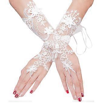 Opera Gloves Ideal For Women's Weddings And Beauty Pageants In Beige Color 1 Pair