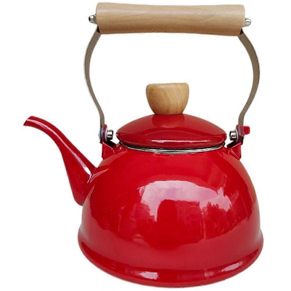 Bouilloire émaillée rouge (1,4 L)
