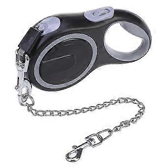Anti-bite Retractable Dog Leash 16ft with Detachable Chain, Tangle-Free 360° Swivel Hooks for Small Medium Large Dogs