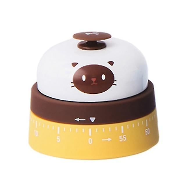 Cute Kitchen Timer Mechanical Reminder Call Bell 60 Minutes Countdown Cooking