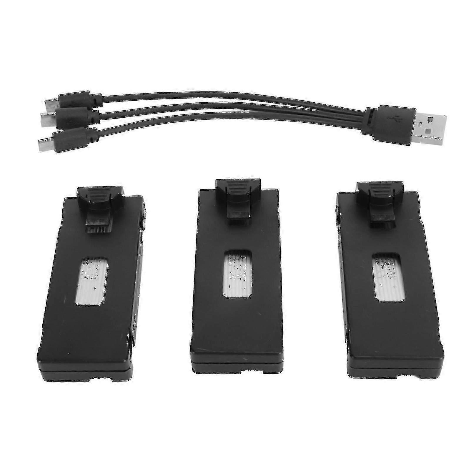 3pcs 1800mAh 3.7V Drone Battery Compatible with E88 E100 K3 P1 Models