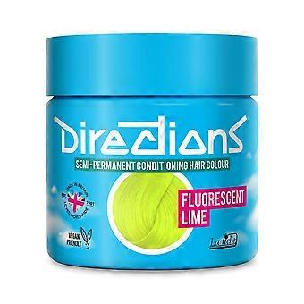 2 X New La Riche Directions Semi-Permanent Hair Color 88ml - Fluorescent Lime