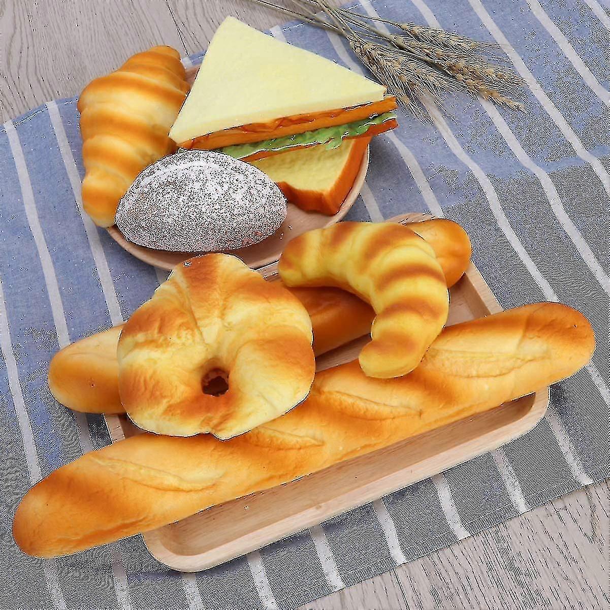 Artificial Bread Fake Bread Simulation Food Model Kitchen Decoration Prop Simulation Bread (croissant) Medium