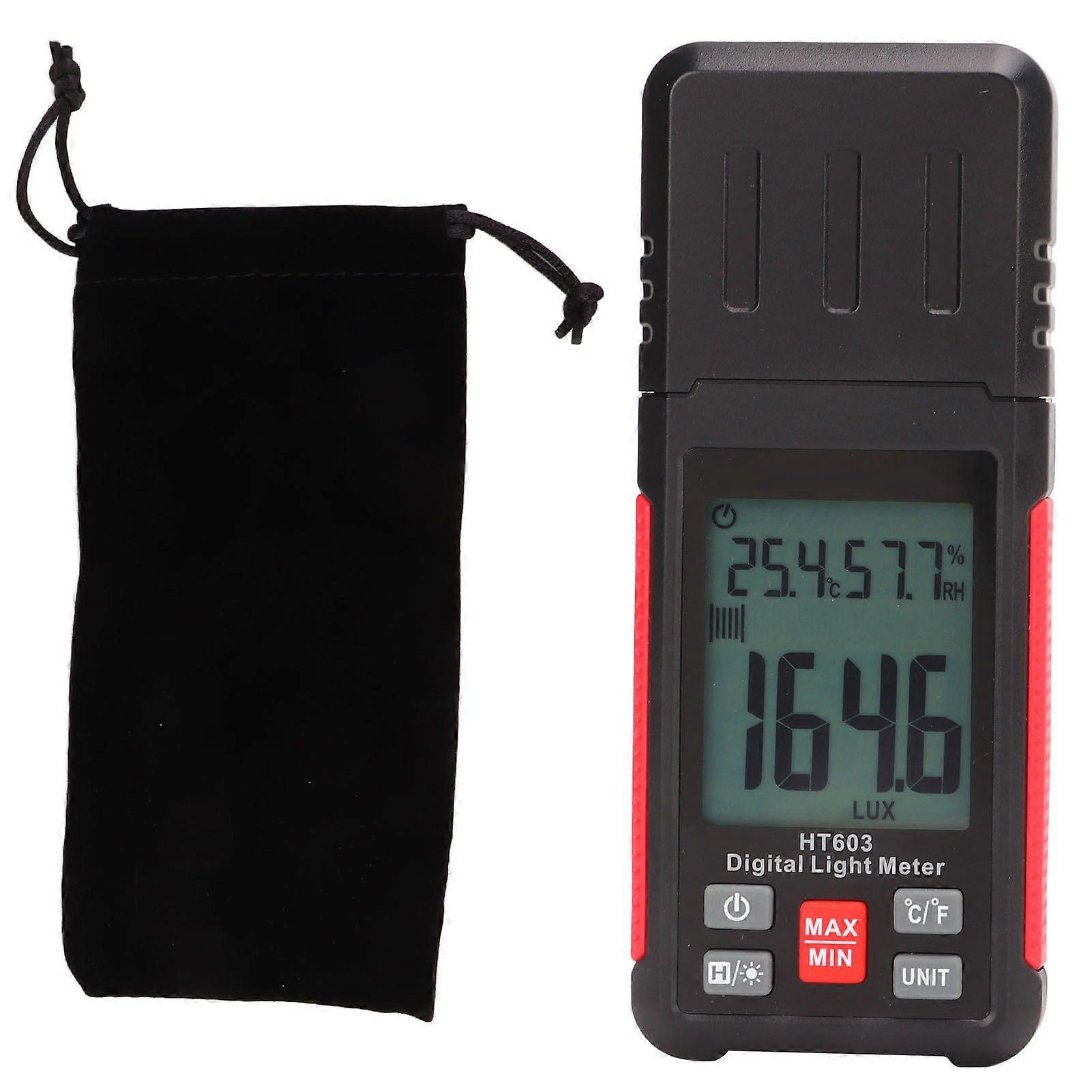 Digital Light Meter Professional High Accuracy Quick Response Luxmeter Large Range Brightness Tester Illuminometer