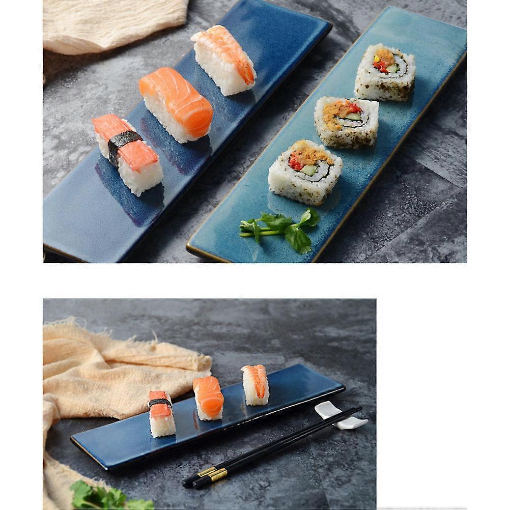 Ceramics Sushi Plate Serving Dish for Rectangular Tray