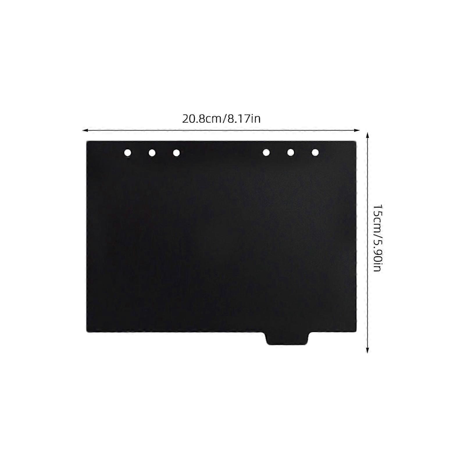 Black Binder Dividers Notebook Tabs for Notebook 6Pcs Practical PP