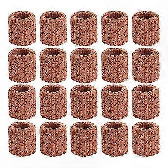 Aquarium Planting Rings 2.5x2.5x2.5cm Ceramic Fixation Tools 25 Pieces compatible withAquatic Plants