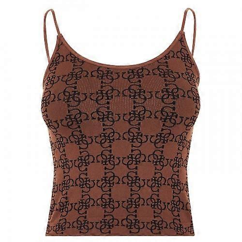 Guess Womens/Ladies Monogram Ribbed Fitted Top