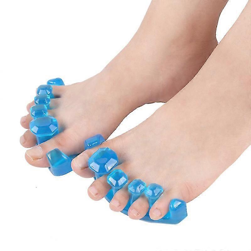 Toe Separators For Overlapping Toes,crooked Toe Straighteners(2pcs, Blue)