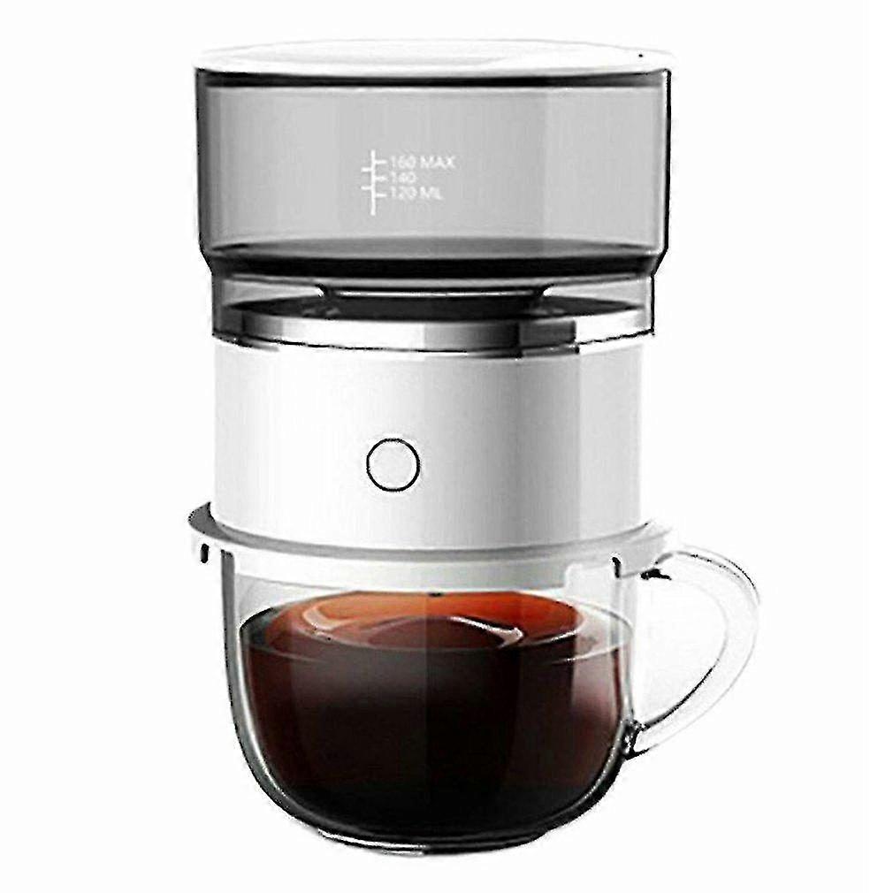 Portable Electric Coffee Maker - One-Touch Dripper with Keep Warm Function & Durable Stainless Steel Filter