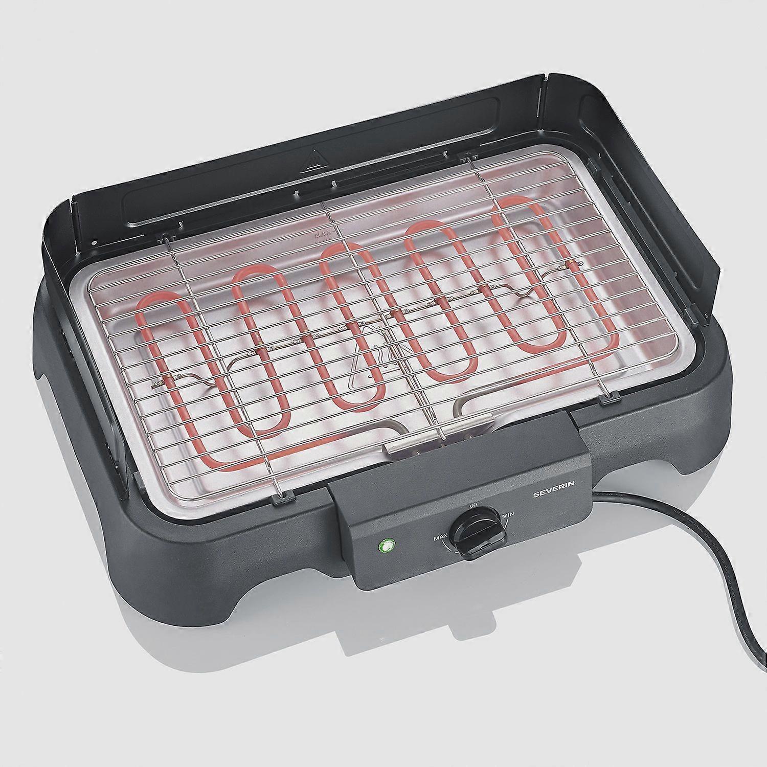 Gril de table électrique avec grille en acier inoxydable