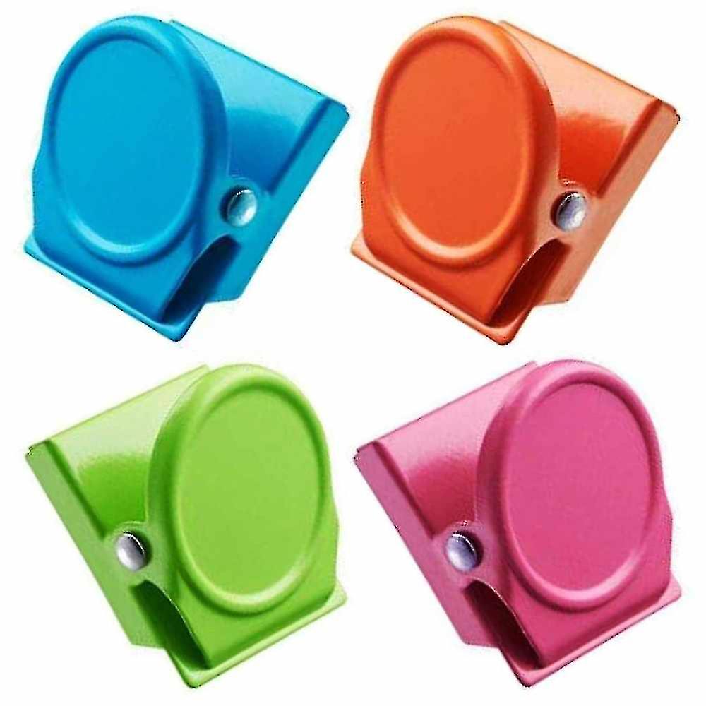 4PCS المغناطيسي مقطع معدني، مغناطيس مقاطع، مغناطيس الثلاجة، السبورة البيضاء الجدار المغناطيسي مذكرة ملاحظة كليب