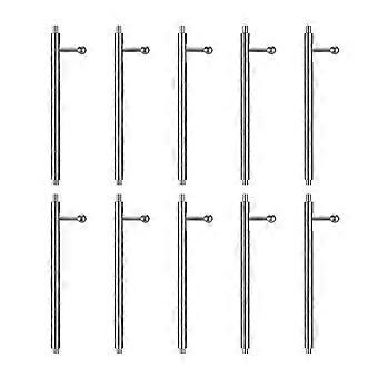 Watch Band Pins Quick Release Spring Bars for Watch Band 10Pcs Silver